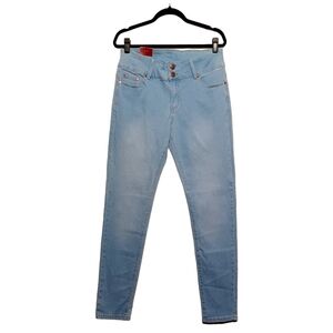 T&Y FASHION Light Blue Wash Stretchy High Waist Skinny Jeans 17/18 NWT